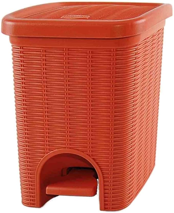 Stefanplast Elegance Bathroom Dustbin Orient Red 20.5 x 20.5 x 28 cm