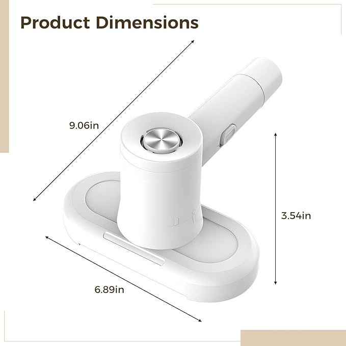 Wireless Uv Cleaning Vacuum Cleaner For Sofa Bed And Home 30W With Hpea Filter Lightweight Handheld Design Jk 300 White