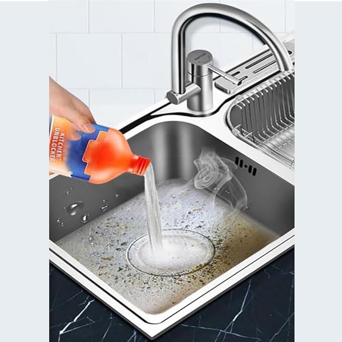 Pipeline Dredging Agent-Momeng Kitchen Unblockerle Powerful Pipe Dredge Agent Sink Drain Cleaner for Kitchen Toilet Pipeline Cleaning Tool Suitable for Various Pipes. (1pc)