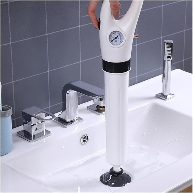 Pipe Toilet Plungers-Sewer Dredge Clogged Remover- Drain Blaster High Pressure Air Drain Cleaner Manual Pneumatic Dredge Tools
