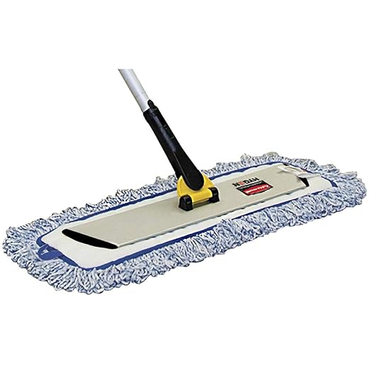 Rubbermaid Commercial Products HYGEN Microfiber Quick-Connect Mop Frame 17 inch Silver for Janitorial/Professional/Industrial Cleaners for Heavy-Duty Floor Cleaning/Mopping/Dusting(Pack of 6)