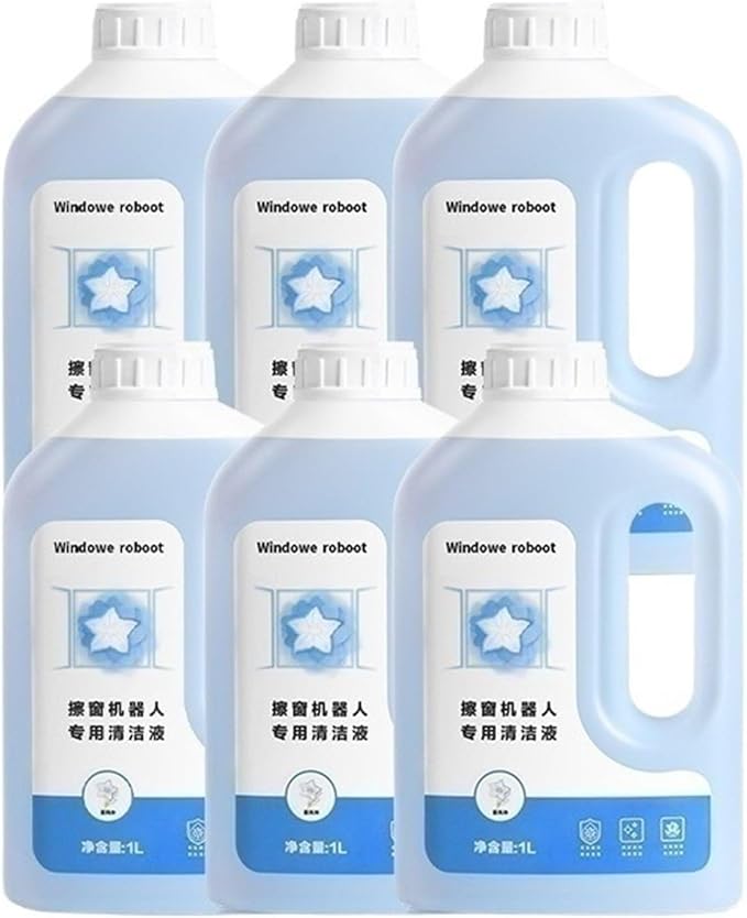 Window Cleaning Robot Cleaning Solution 6-Pack Compatible With Ecovacs Winbot W1/W1SPRO/W2/W2SPRO/W850/836/83S/860/880/855/W930/950