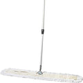 Commercial Dust Mop – 48 Inch Floor Sweeper for Hardwood Reusable Cotton Mop Head Extendable Handle Dry Mop for Floor Cleaning &amp Janitorial Supplies