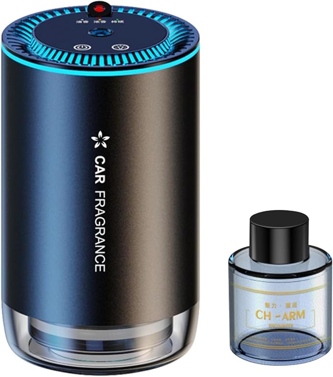 Atmosphere Light Car Supplies Sure Here's A Product Title for Air Freshener Smart Essential Oil Diffuser Atomization Auto On/Off Rechargeable A