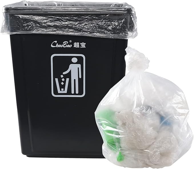 18 Gallon Tall Kitchen Trash Bags Clear Trash Compactor Bags 95 Count