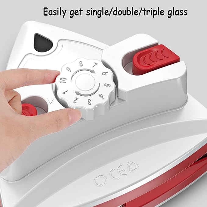 Window Cleaner Wipers Magnetic Three-Layer Glass Cleaner Window Cleaner Super Three-Layer Glass Surface Cleaning Brush Wiper Toolfor 5-35Mm Double Glazing