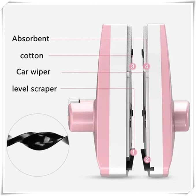 Adjustable Magnetic Window Cleaner 3-40mm Double-side Brush Glass Clean Balcony Wiper Surface(10-40mm Green)
