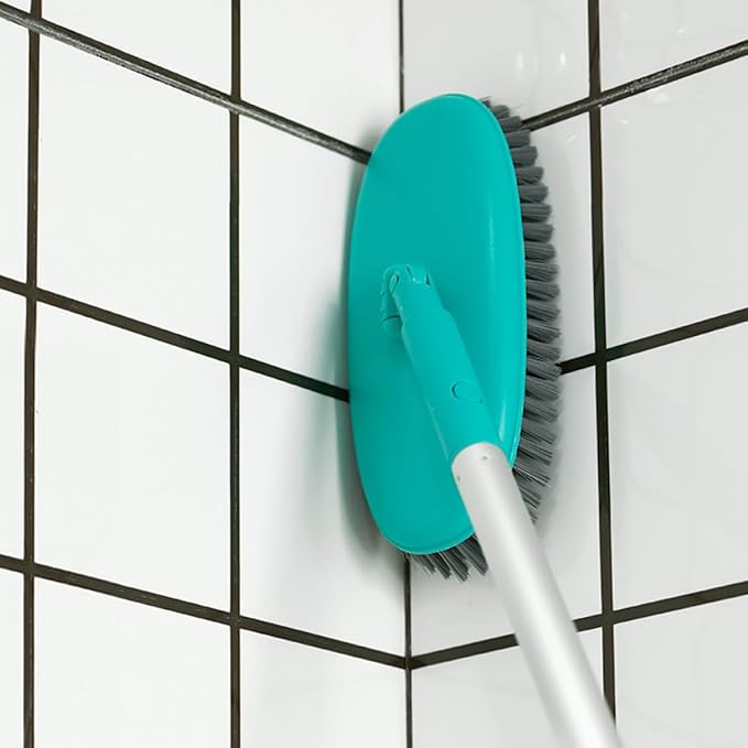 Floor Cleaner Long Handle Soft Bristle Scrubber for Bathroom Grout Cleaner for Floors