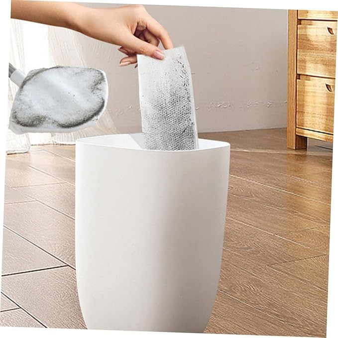 Household Dust Mop with Dry Tissue Refill Detachable Triangular Electrostatic Floor Duster Rotatable Mop Head for Hardwood Floors and Wall Cleaning with Washable Pad