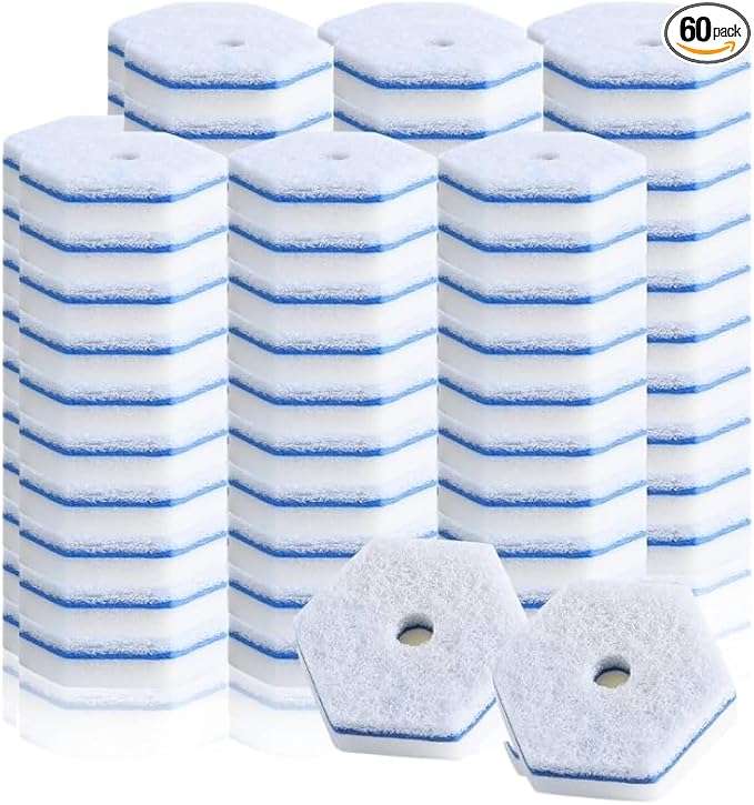 SEDLAV Disposable Toilet Bowl Cleaning Refills Wand Heads Cleaning Wand Refills (60)