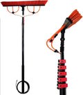 Water Fed Pole Kit Cleaning Tool for Window Glass Solar Panel24Ft Length Water Fed Brush 3-in-1 Aluminum Outdoor Window Cleaner/18Ft/5.4M