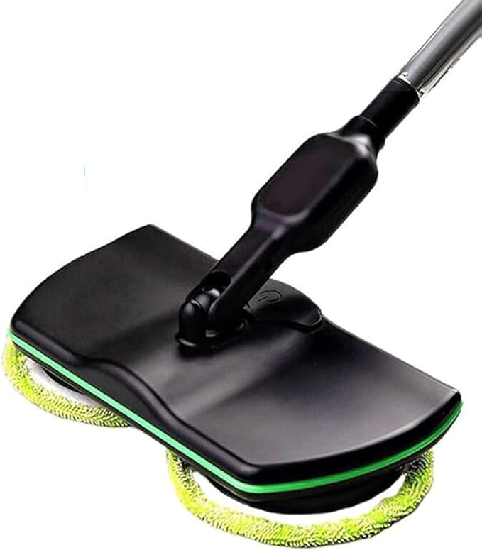 Spinning Cleaner VacuumElectric Mops for Floor CleaningCordless Electric MopFloor Scrubber and Polisher MachineBuffer Polisher for Home with Replacement PadIncludes 2 PCS Cleaning Cloths