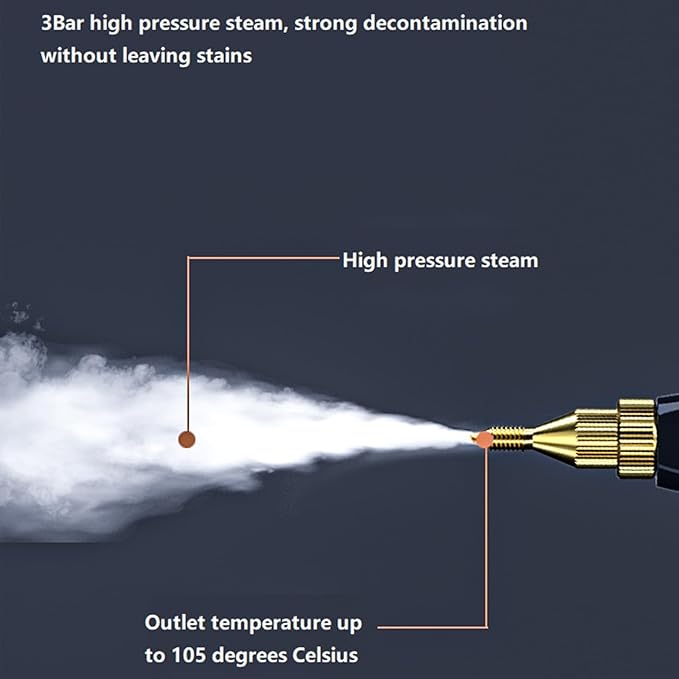 Steam Cleaner 2500W 220V Portable High Pressure Handheld Steaming Cleaner for Auto Detailing Air Conditioner Kitchen Hood Refrigerator Cleaning Steam Cleaner