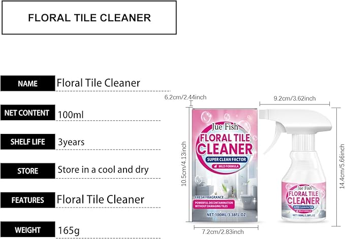Floral Toilet Cleaner Removes Dirt Leaves Long-Lasting Fresh Scent Restores Porcelain Shine Easy To Use(3PCS)
