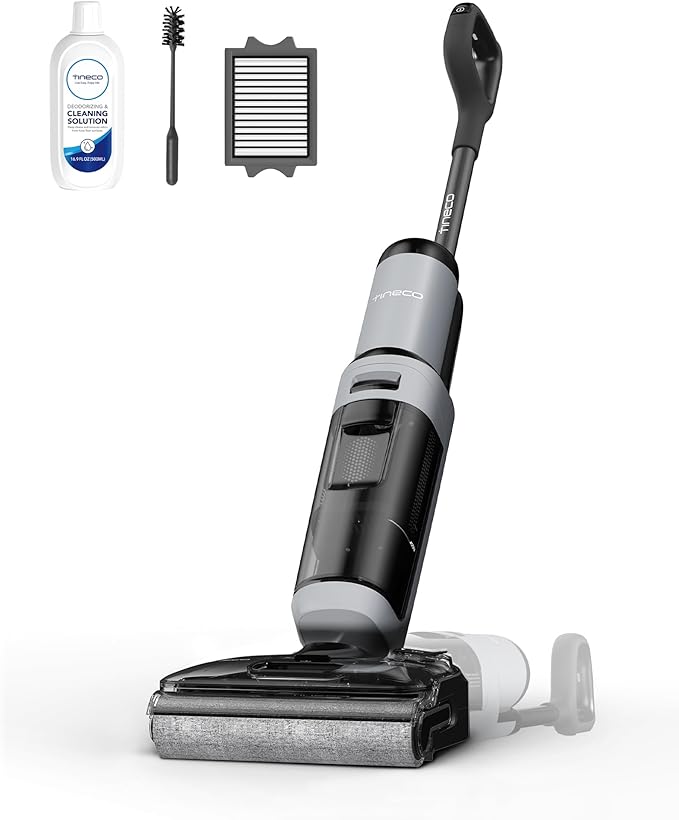 Tineco Floor ONE i5 Stretch Wet Dry Vacuum Cleaner Vacuum &amp Mop in One Step 20kpa Powerful Suction 180° Lay-Flat Design Anti-Tangle Design Dual-Sided Edge Cleaning Up to 30* Minutes Runtime