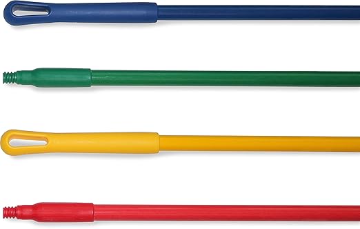 SPARTA 48 Fiberglass Replacement Handle with 3/4 Acme Thread Tip Polyester Veil Reinforced Hanging Cap Commercial Cleaning Yellow