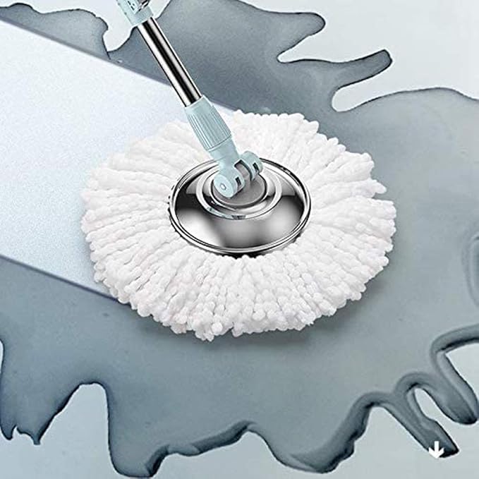 Drive Rotary Mop Household Lazy Stainless Steel Pole Automatic Hand Pressure Barrel