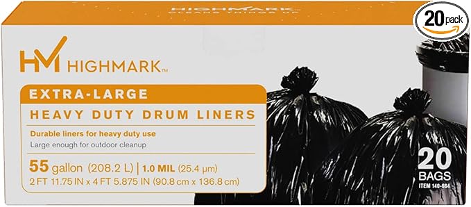 Highmark Trash Bags 55 Gallons Box Of 20 DP00664