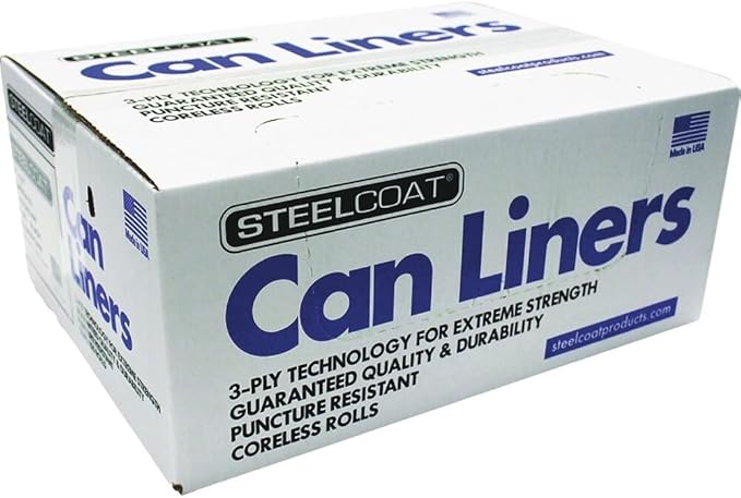 FG-P9934-37 Can Liner - 40-50 Gallon Black Trash Bags