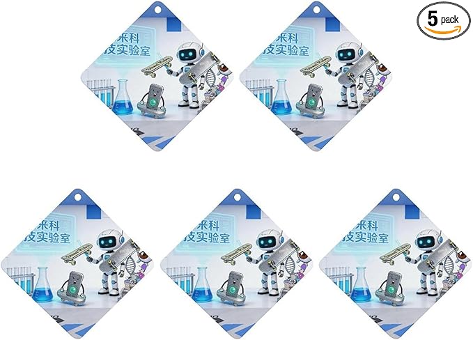 5PCS Car Air Freshener Hanging Personalized Double Sided Steampunk Puppy Car Fresheners Long Lasting New Cars Scents Cute Automotive Freshies for Closets Drawers (tea)