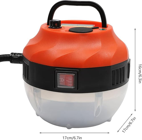 1600W Handheld Steam Cleaner Steam Cleaner with 6 Adjustable Gears High Temp Pressurized Steam Cleaner Machine for Homes Hotels Restaurants Car Maintenance Stores Orange