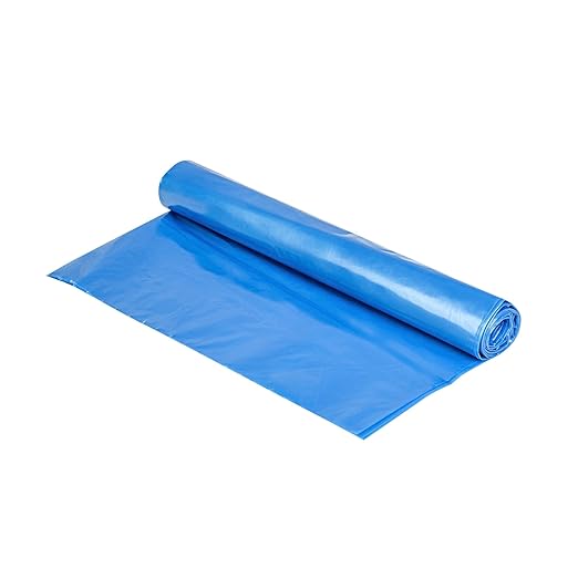Restaurantware Blue Trash Bags 150 Count 33 Gal 33 x 39 Leakproof Design Heavy-Duty Garbage Bags with Star Seal Bottom and Even Weight-Distribution for Warehouses Parks and Residential Use