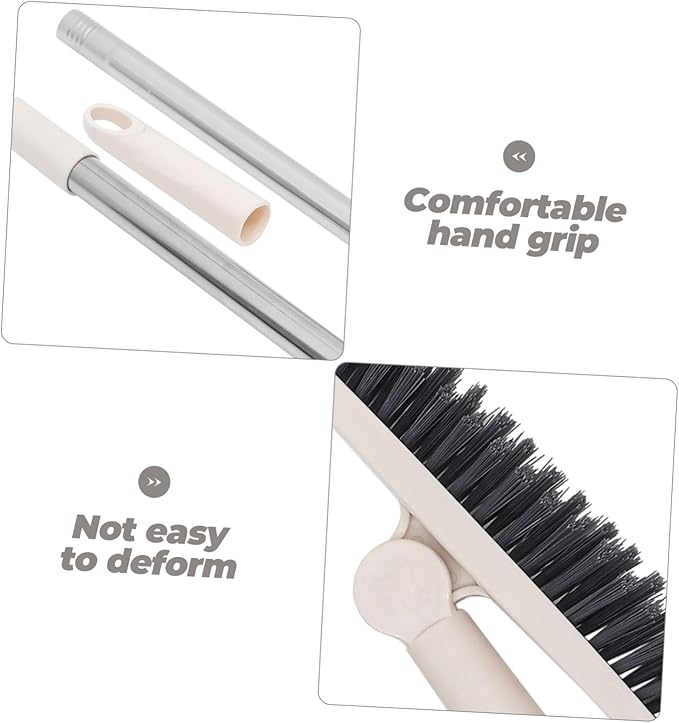 Gatuida 2pcs Floor Scrub Brush Handle Stiff Bristle Cleaning Tool for Window Grooves Corners and Floor Gaps Versatile Shower and Bathroom Cleaner for Hard Reach Areas