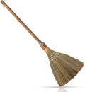 BMart Home Natural Whisk Sweeping Hand Handle Broom - Vietnamese Straw Soft Broom for Cleaning Dustpan Indoor-Outdoor Sofa Car Hood Decoration Items - 9.84'' Width 27.55 Length