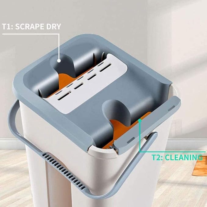 Automatic Spin Mop Free Hand Washing Ultrafine Fiber Cleaning 360° Rotation Microfiber Flat Squeeze Bucket