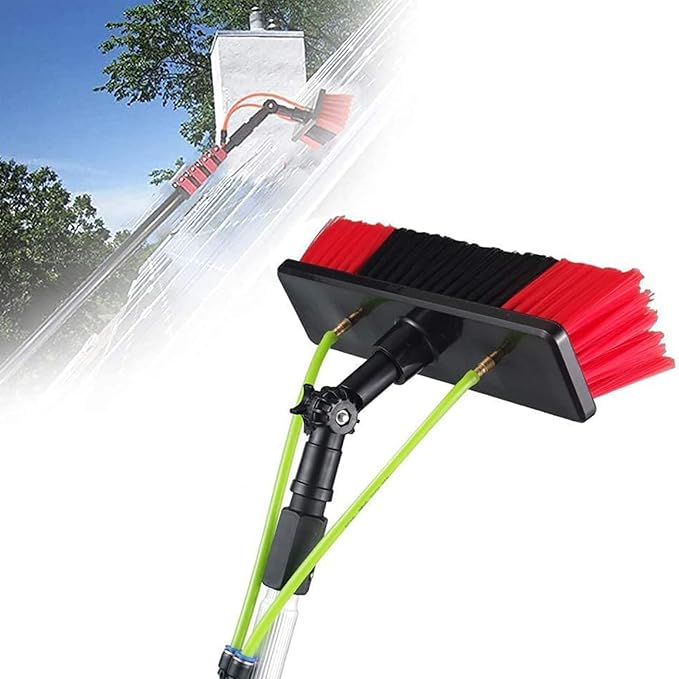 Cleaning Brush Photovoltaic Cleaner Window Cleaning Pole 5-12M Window Cleaning Pole Water Fed Telescopic Brush Extendable Cleaner Conservatory Room Cleaning Photovoltaic and Solar Panels / 5M Rod / 3