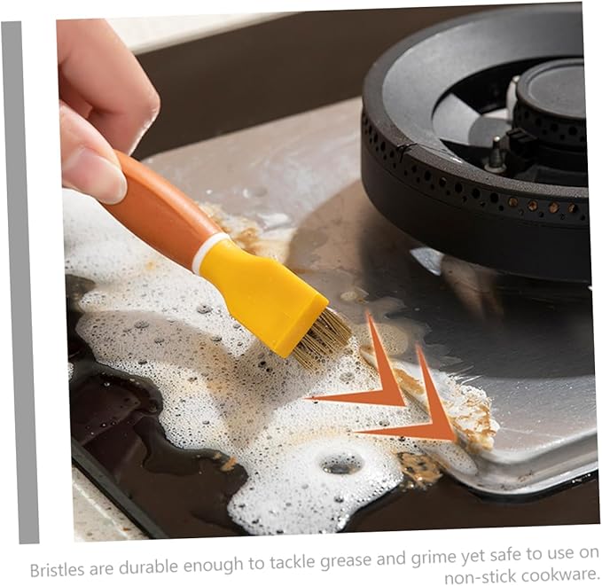 TPR Griddle Spatula Gas Stove Gas Stove Brush Cleaning for Kitchen Gas pan Scrubber Range Hood Oven Copper Wire Stainless Steel Scraper