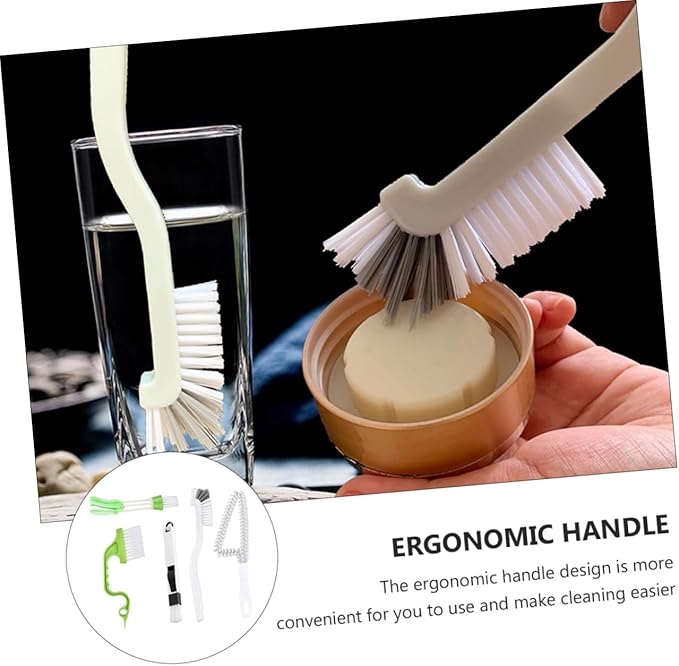 PartyKindom 10pcs Household Deep Cleaning Brush for Tile Grout and Corners Ergonomic Handheld Design for Easy Use for Bathroom and Kitchen Cleaning