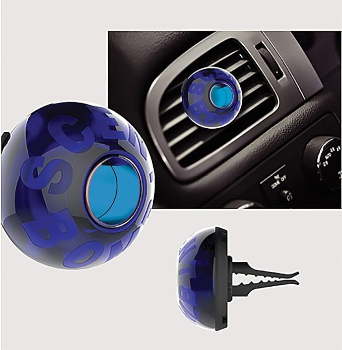 Scent Bomb Air Freshener Bundle - 1 oz &amp 8 oz Bottle Sprays Vent Clip Organic Cans Hanging Circle - Continuous Freshness &amp Long-Lasting Odor Eliminator for Car Home Bathroom - Hawaiian Bl