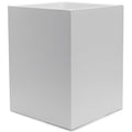 Matte White Square Small Trash Can 2 Gallons / 7.5L Garbage Can Waste Basket for Home Bathrooms Office Under Desk Bedroom Laundry Room Kitchen Kids Room and Dorm