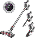 ZENG Cordless Vacuum Cleaner 28Kpa 330W 50Mins Self Standing Stick Vacuum Anti-Tangle Wireless Vacuum Cordless with Wall Mount Charging LED Touch Screen Vacuum Cleaners for Pet Hair Carpet
