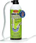 TurboFoam Drain Foam Cleaner Expanding Enzyme Formula Deep-Cleans Pipes Dissolves Fat Oil &amp Grease Stops Odors at the Source – Safe for All Plumbing &amp Septic Systems (Pack of 1)