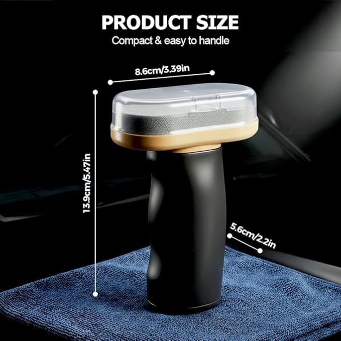 Handheld Glass Oil-Film Remover 2026 Upgrade Glass Emulsion Cleaner New Glass Cleaning Board Automotive Oil Film Cleaning Brush for Car Windows (4 Medium)