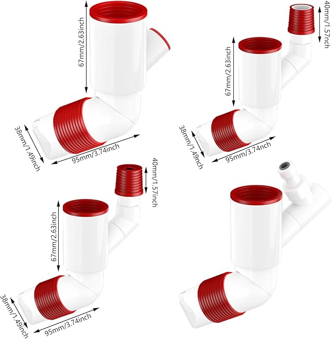 Multipurpose Odor Rotating Drain Connectors For Kitchens Supplies And Bathrooms With Easy Installation