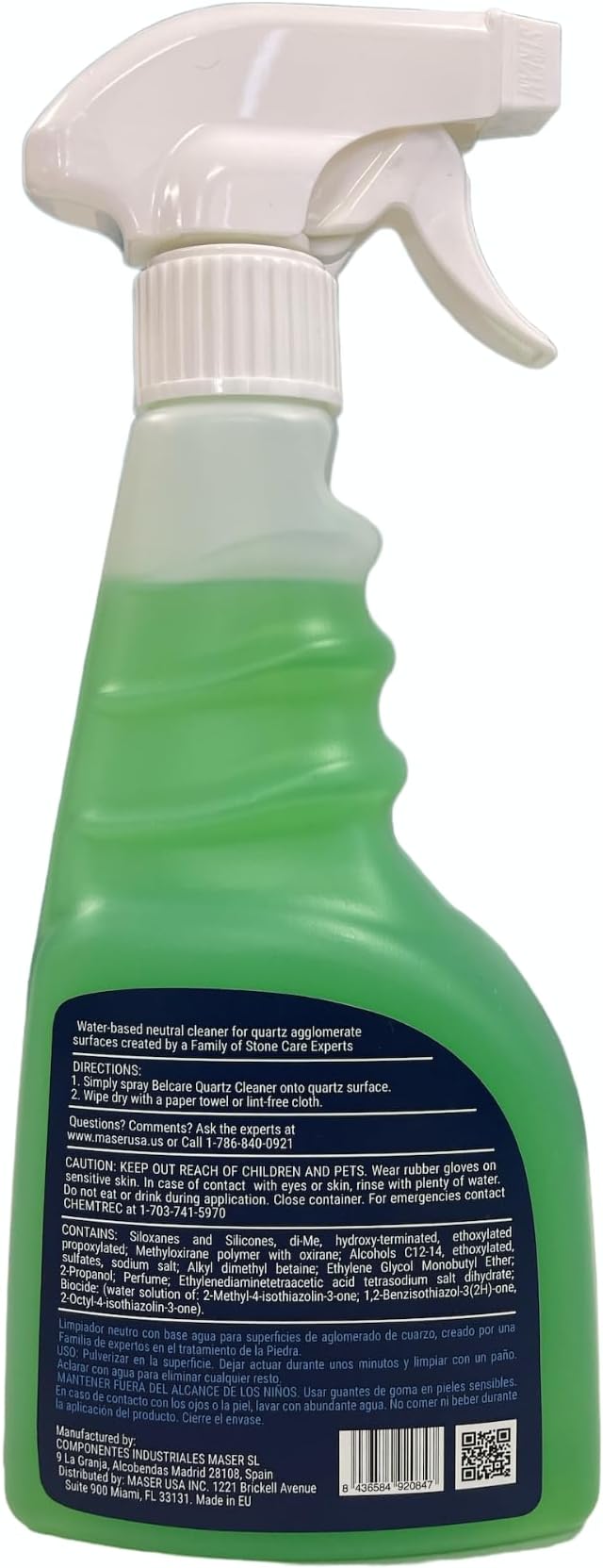 Quartz Countertop Cleaner Kitchen Spray Bathroom Vanity Cleaner ph-Neutral Streak Free - 17 fl oz