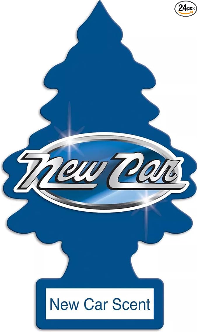 Little Trees U3S-32089 Car Air Freshener New Car Scent 3-Pk. - Quantity 8