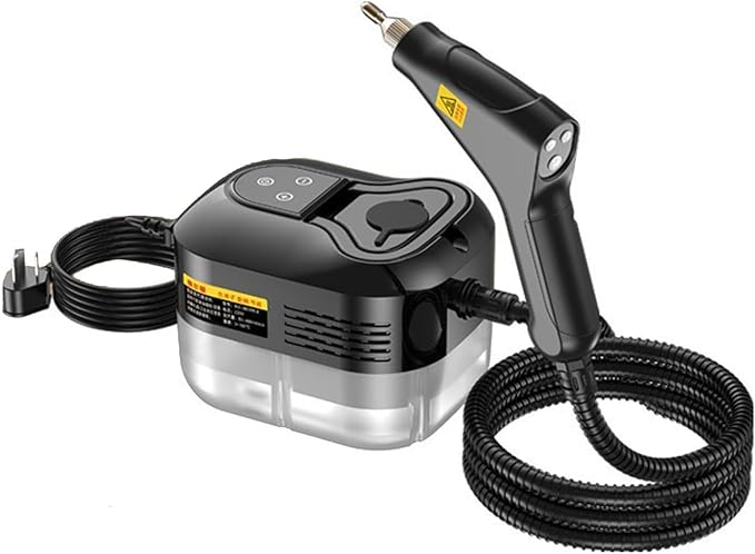 Handheld Steam Cleaner 1500W High Pressure Steamer With 3 Brush Heads 15s Heat-Up 6-Level Temp 1.2 L Water Tank Portable Steam Cleaning Machine for Car Kitchen Bathroom(Style5)