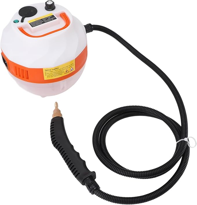 2500W Handheld Steam Cleaner High Temperature Pressurized Portable Steam Machine with 3 Brush Heads for Kitchen Bathroom Living Room Car (US Plug 110V)