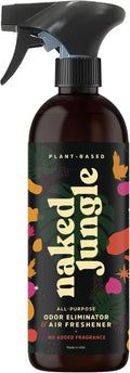 Naked Jungle Premium Plant-Based Odor Eliminator for Strong Odors Air Freshener Spray Non Toxic Air Fresheners For Home Room Deodorizer No Added Fragrances (16oz 24oz &amp 32oz)