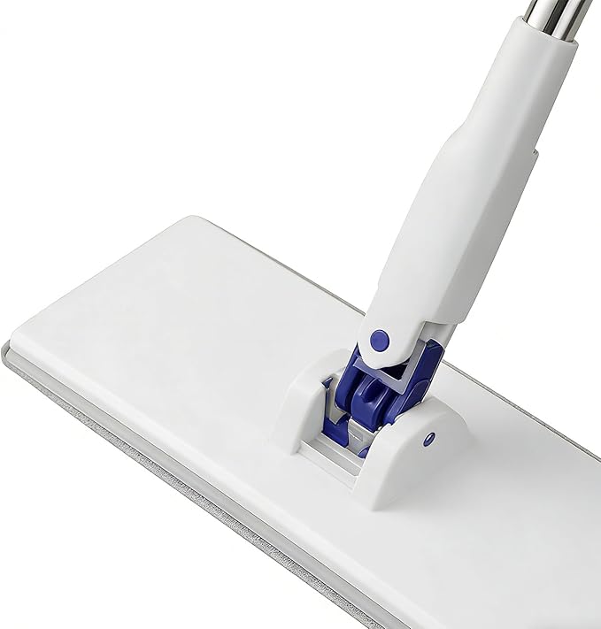 Clip Mop - Dry and Wet Use Cleaning Tools - Dust Cleaner Flat Mopfor Kitchen Bathroom Tile Home Car Apartment Living Room Bedroom Glass Ceiling