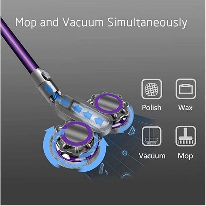 Electric Wet Dry Mopping Water Mop Head Attachment Compatible for Dyson Vacuum Cleaner V6 Dc58/Dc59/Dc62 Model