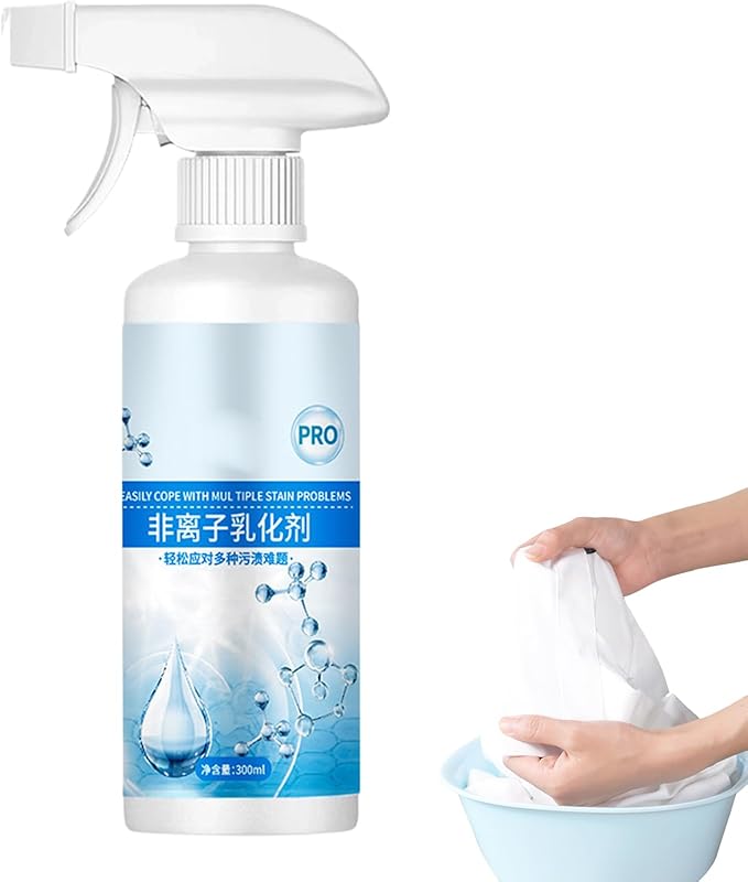 300ml Stain Treater Spray Laundry Stain Remover Clothing Cleaner Spray Powerful Stains Remover For Grease Oil &amp Underarm Stains On Fabrics Fits Cotton Linen &amp Synthetic Clothes