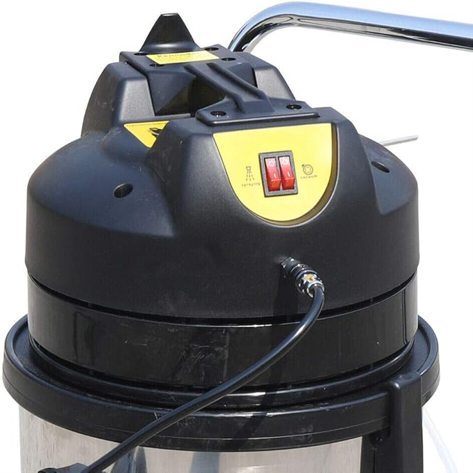 Carpet Cleaner Machine 40L/11Gal Carpet Extractor 3 in 1 Carpet Cleaning Wand Floor Cleaning Machine Pet Carpet Cleaner with Mobile Wheels +Long Flat/Dry/Water Vacuum Head+Round Brush