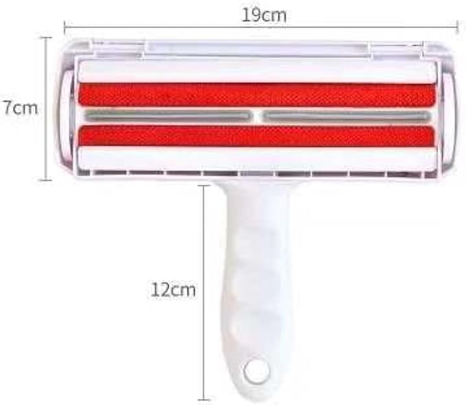 Pet Hair Remover Roller – Reusable Lint Roller for Dog &amp Cat Hair with Self-Cleaning Base – White