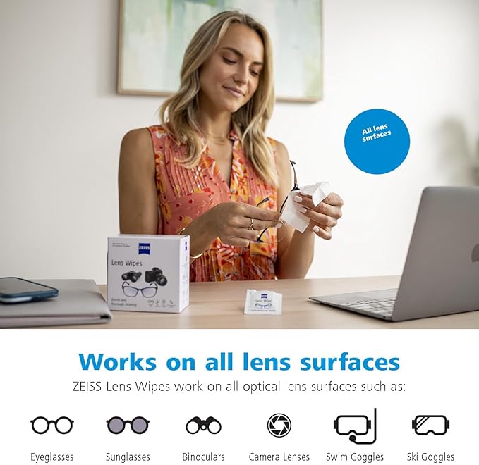 ZEISS Pre-Moistened Lens Cleaning Wipes 600 Count