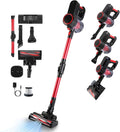 Cordless Vacuum Cleaner 12Kpa Stick Vacuum Cleaners Cordless with LED Floor Lights Powerful Suction Lightweight Handheld Vacuum Cleaners for Carpet Hard Floor Pet Hair